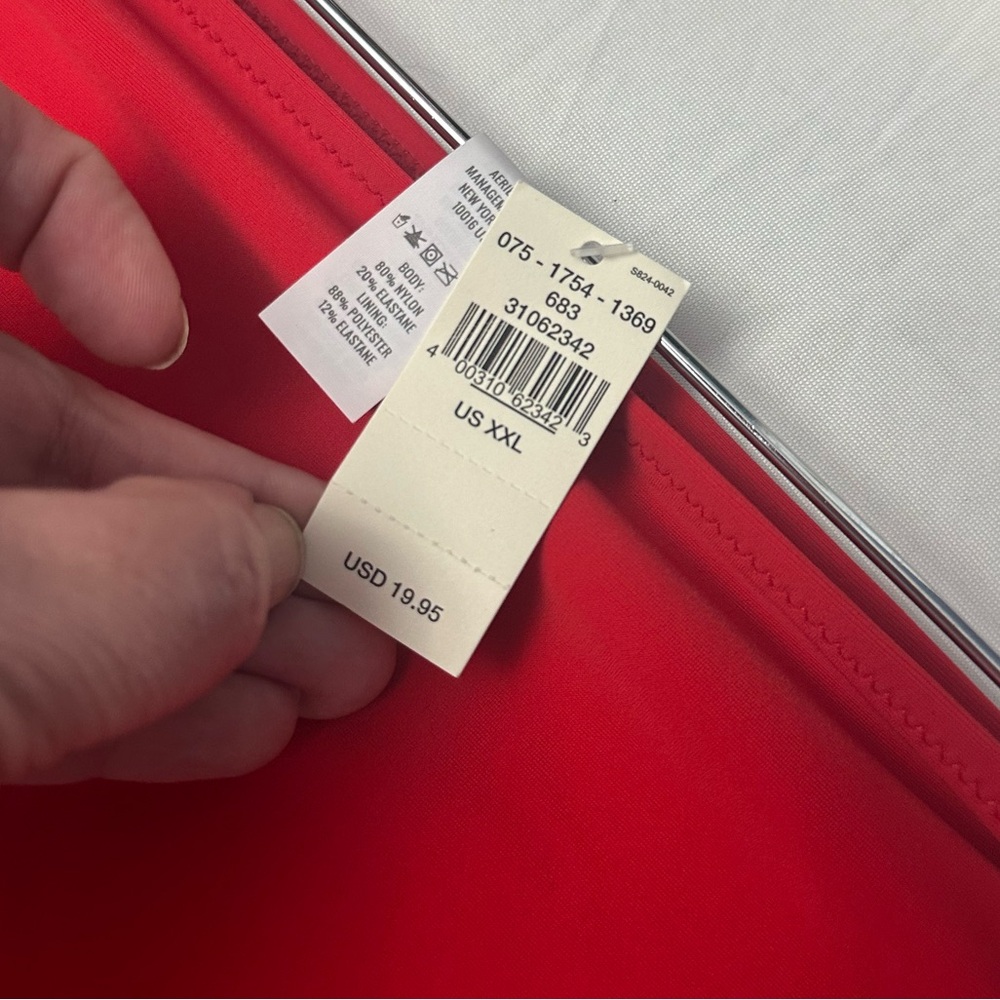 Aerie OG Cheeky Bikini Bottom Red Size XXL NWT - Picture 4 of 4
